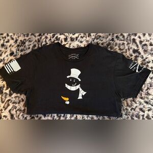 GRUNT STYLE snowman T-shirt, size medium